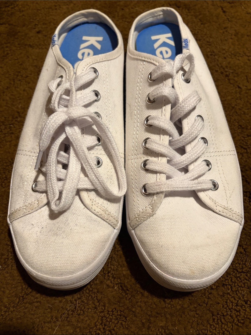 Keds White Canvas Backless Mule Sneakers Women’s Size 8